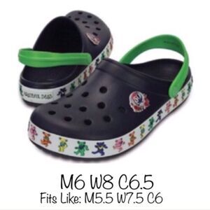 GRATEFUL DEAD CROCS 50th ANNIVERSARY M6 W8 C6.5